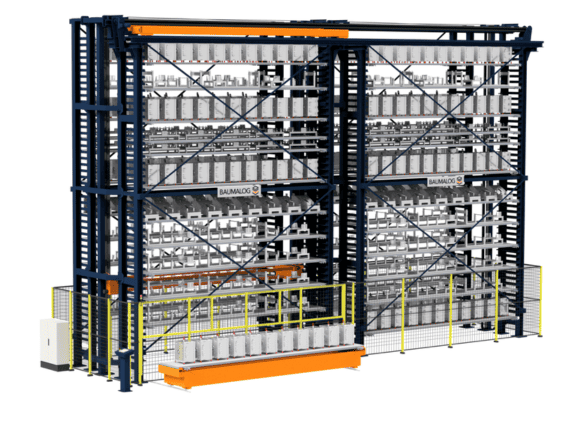 GROB PSS-T300 Tower Pallet Storage System enables automation and