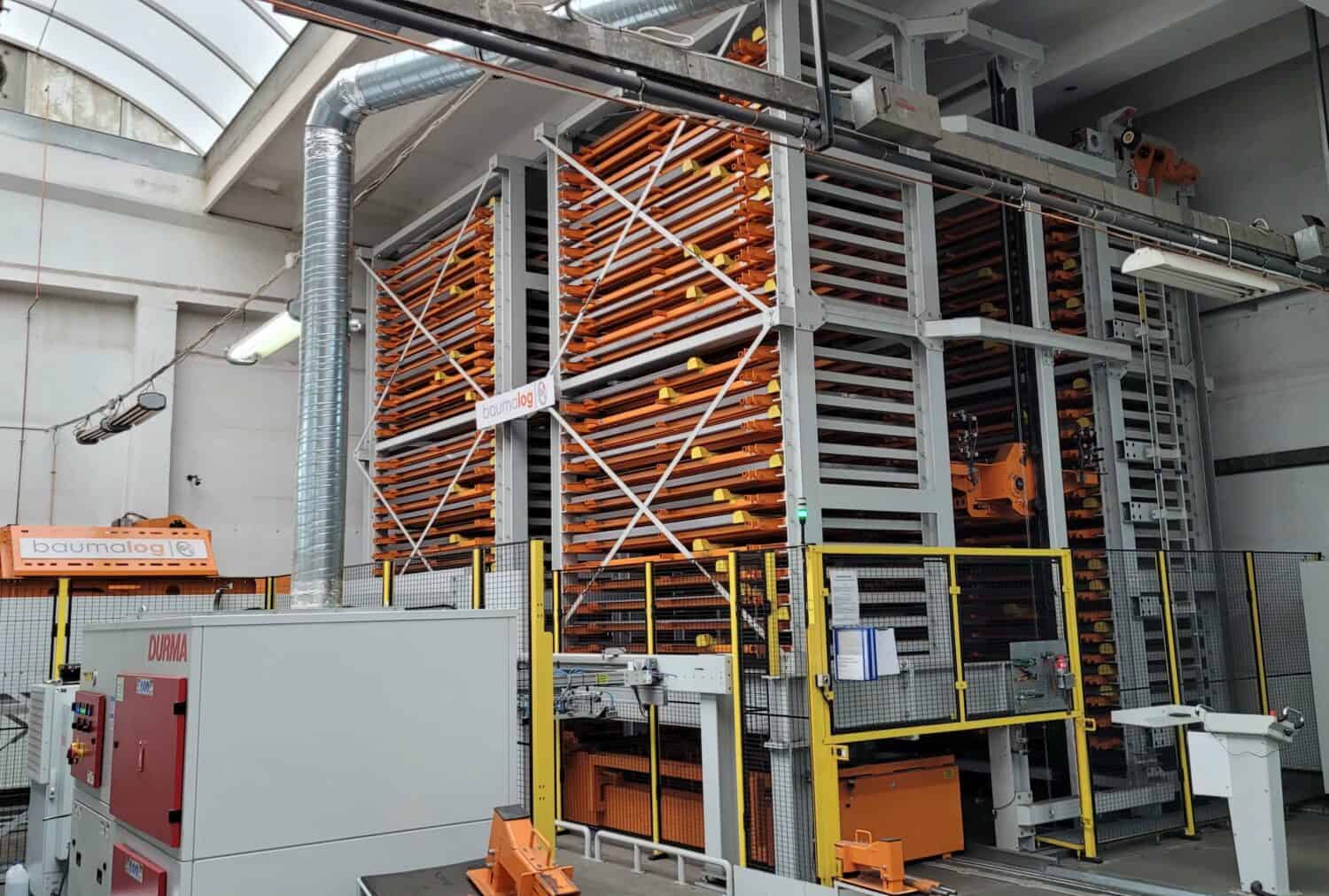 TransferTower automated storage system for sheet metal